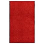 vidaXL Deurmat wasbaar 90x150 cm rood, Tuin en Terras, Verzenden, Nieuw