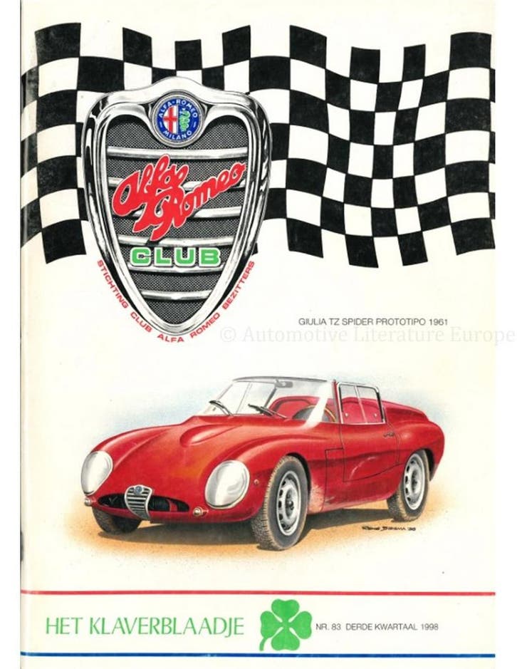 1998 ALFA ROMEO CLUB HET KLAVERBLAADJE 83 NEDERLANDS, Livres, Autos | Brochures & Magazines