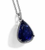 Zonder minimumprijs - Ketting met hanger - 14 karaat Witgoud