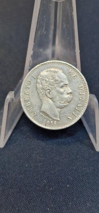 Italie. Umberto I. 1 Lira 1886 (Sans prix de réserve)