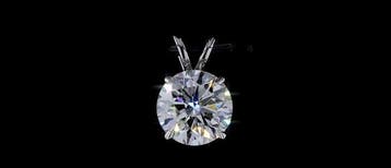 Hanger - 14 karaat Witgoud - 5.01ct. tw. Diamant (Lab-grown)