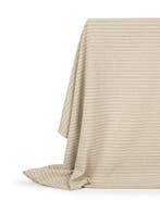 Exclusieve katoenmix stof - Made in Italy - Grijze strepen -