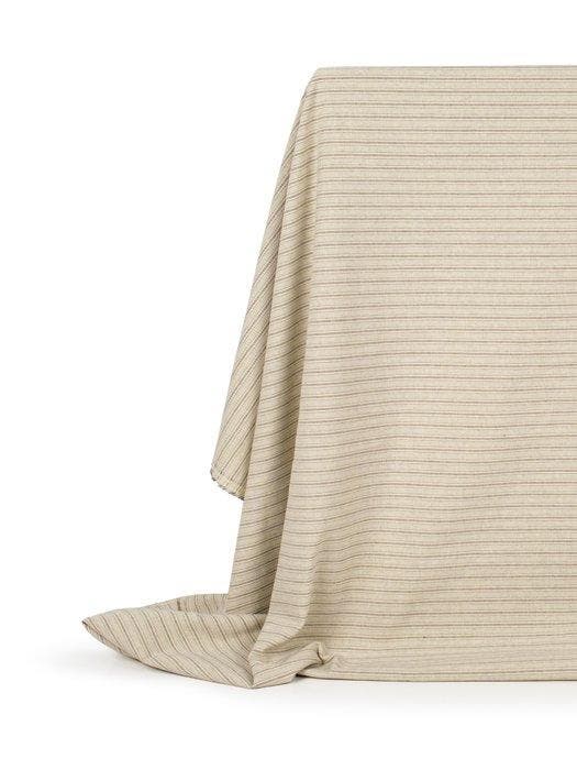 Exclusieve katoenmix stof - Made in Italy - Grijze strepen -, Antiek en Kunst, Antiek | Tapijten, Tafelkleden en Textiel