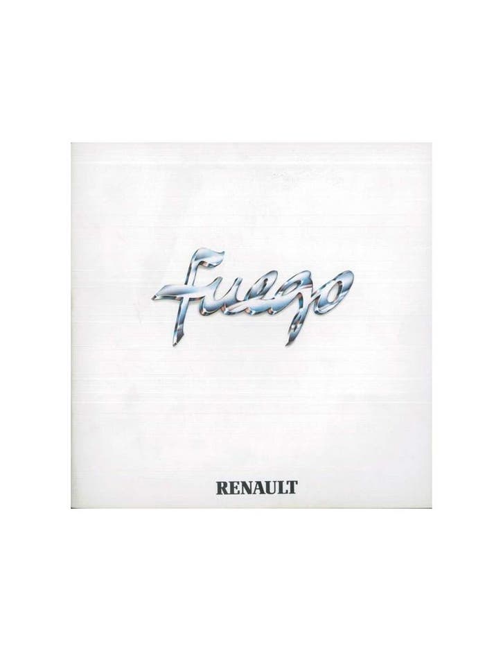 1980 RENAULT FUEGO BROCHURE NEDERLANDS, Livres, Autos | Brochures & Magazines