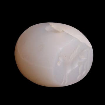 Sasanian Witte Agaat Grote stempel met gevleugelde