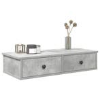 vidaXL Wandschap met lades 80x31x17 cm bewerkt hout, Verzenden, Nieuw