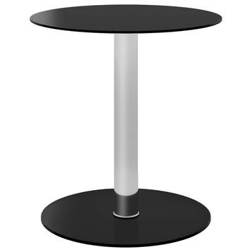 vidaXL Salontafel 40 cm gehard glas zwart, Huis en Inrichting, Tafels | Salontafels, Verzenden, Nieuw