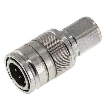 Stalen DN 10 Hydraulische Koppeling Snelkoppeling M18x1.5, Doe-het-zelf en Bouw, Verzenden, Nieuw