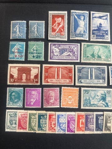 Frankrijk 1919/1944 - Frankrijk: een lot postzegels uit de, Gestempeld