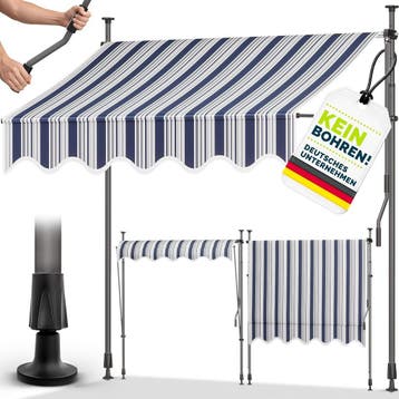 tillvex Klemluifel met handslinger, voor balkon, balkonluife, Verzenden, Nieuw