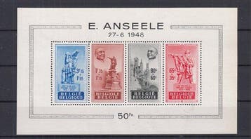 België 1948 - Anseele - Jordaens - BL 26 + 781A/784A, Postzegels en Munten, Gestempeld