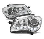PHARES POUR VOLKSWAGEN VW TOURAN 06-10 FEUX DIURNES FOND CHR, Autos : Pièces & Accessoires, Éclairage, Verzenden
