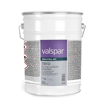 4L TB512 PU Topcoat binder DTM Matt Valspar VIM, Verzenden, Nieuw