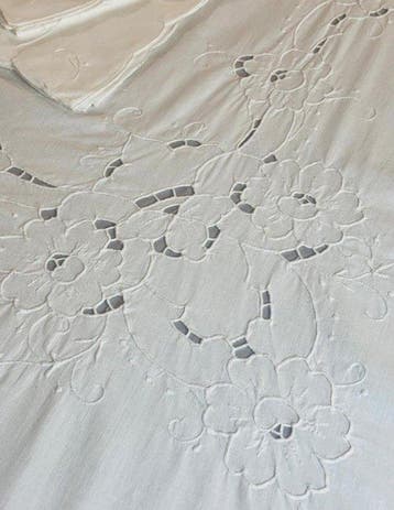 Nappe rectangulaire en tissu 100 % coton avec huit