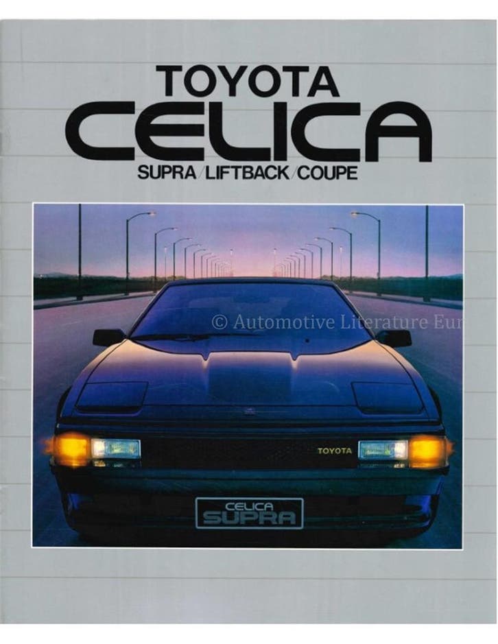 1986 TOYOTA CELICA SUPRA BROCHURE NEDERLANDS, Boeken, Auto's | Folders en Tijdschriften