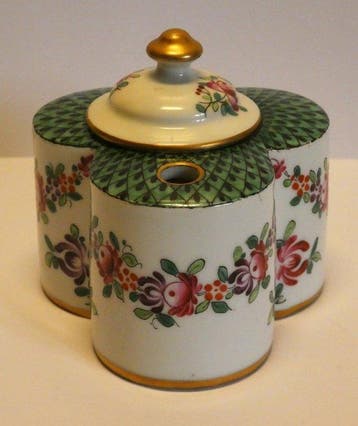 Edmé Samson - ca. 1880 - Encrier - Modéle 13895 - Porcelaine, Antiek en Kunst