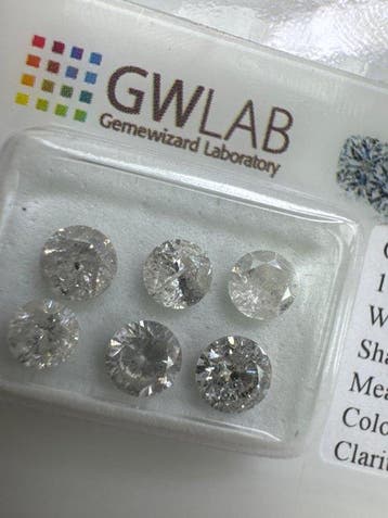 Zonder minimumprijs - 6 pcs Diamant (Natuurlijk) - 2.22 ct -, Nieuw