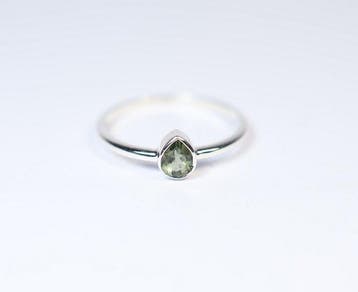ring Moldaviet / facetgeslepen / nieuw - 1.14 g - (1)