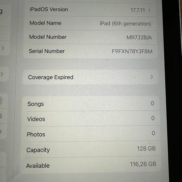 Apple - iPad 6th generation 128GB iPod, Nieuw