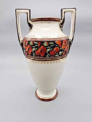 Boch Frères - Vaas met dubbele oren - 822 - Keramiek, Antiquités & Art