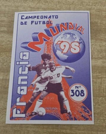 1998 Panini WC France 98 308 Rookie-kaart - 1 Sticker -, Nieuw