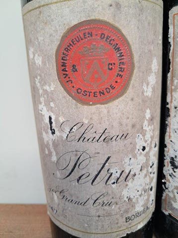 1947 Chateau Petrus & Chateau Margaux (Vandermeulen) -, Verzamelen, Nieuw