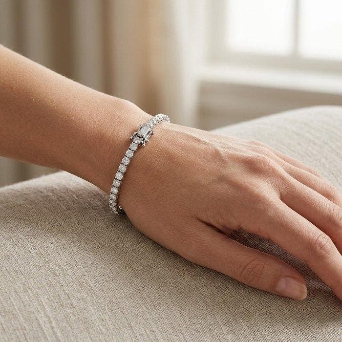 Armband - 18 karaat Witgoud - 1.60ct. tw. Diamant, Bijoux, Sacs & Beauté, Bracelets