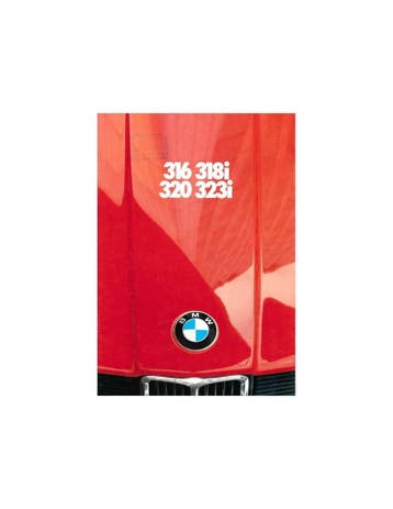 1980 BMW 3 SERIE BROCHURE DUITS