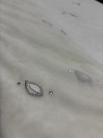 Kostbare gordijnstof, geborduurde Franse tule Stijl