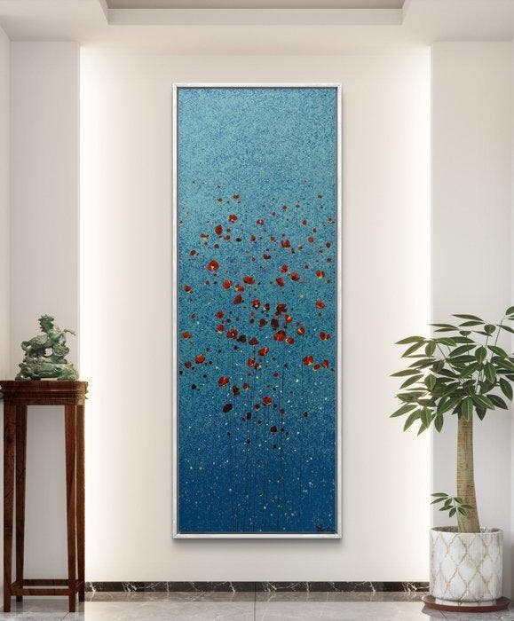 Parfen.D XXL - Ruby Poppies, Antiquités & Art, Art | Peinture | Moderne