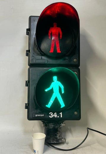 Feu de signalisation - Plastique, Fer - feu piéton