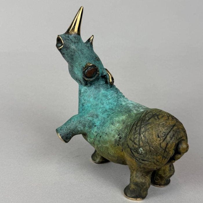 Dariusz Zielinski - The rhino - (bronze), Antiquités & Art, Art | Objets design