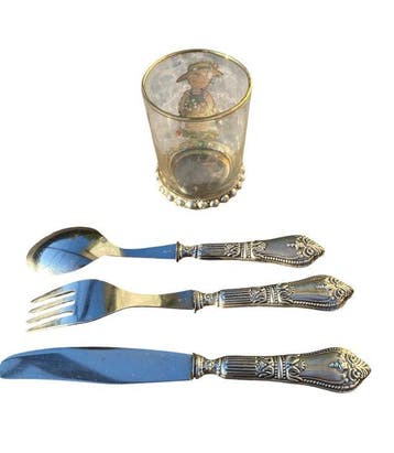 Ménagère (4) - Argent 835, Antiquités & Art