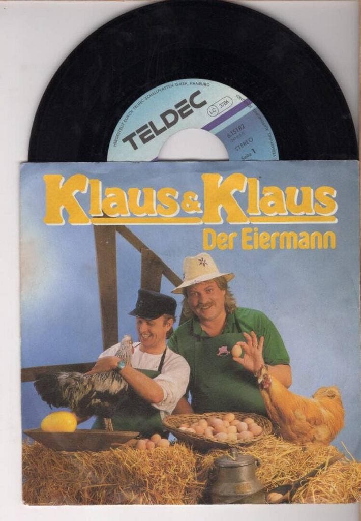 Klaus & Klaus – Der Eiermann / Das Schnupfenlied (1-7-Vinyl, Cd's en Dvd's, Vinyl Singles, Ophalen of Verzenden