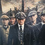 Peaky Blinders Canvas Print – Dramatic Gang Portrait, Nieuw