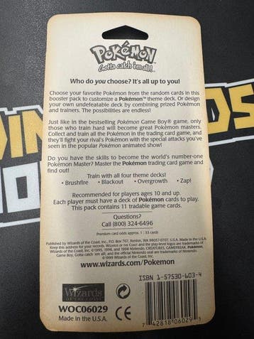 Pokémon - 1 Booster pack - Pokemon Base Set BLISTER Booster, Hobby en Vrije tijd, Nieuw