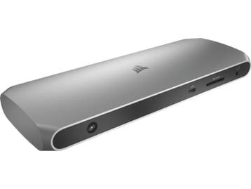 Corsair TBT100 - Thunderbolt 3 Dock - 100 W - Roestvrijstaal, Computers en Software, Pc- en Netwerkkabels, Verzenden, Zo goed als nieuw