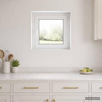 vidaXL Kleur binnenkant kelderraam Wit RISOR 55 x 55 cm, Verzenden