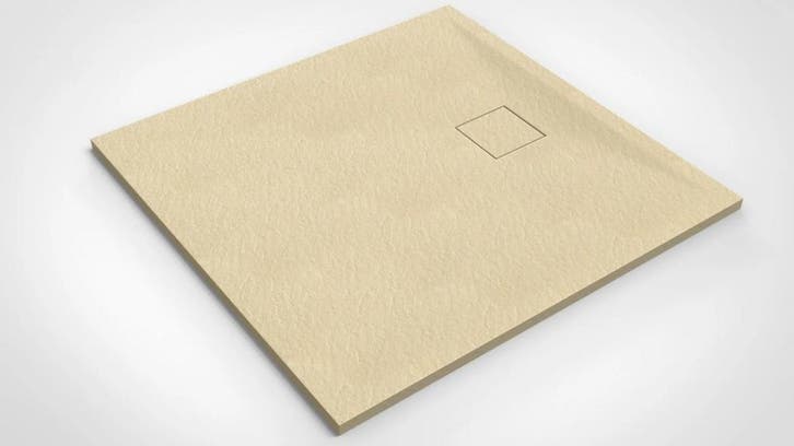 Douchebak BWS Naxos Stonelook SMC 90x90 Cm Mat Beige, Doe-het-zelf en Bouw, Sanitair, Douche, Nieuw, Ophalen of Verzenden