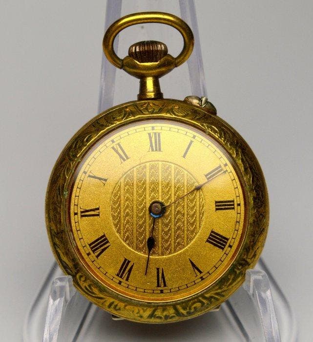 montre de poche - antique - Antique Or - 1940-1950 - Swiss, Antiquités & Art, Antiquités | Horloges