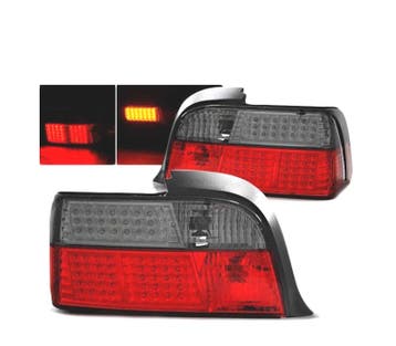 Feux Arrière Pour Bmw E36 Coupé 90-99 Led Fumé Rouge, Verzenden