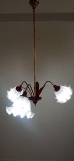 Lampe à suspendre - Laiton - Lampe à trois tiges