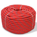 vidaXL Boot touw 16 mm 250 m polypropyleen rood, Verzenden