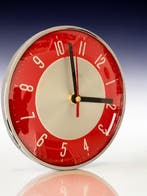 Wandklok - Metamec - Mid-century modern Glas - 1960-1970 -