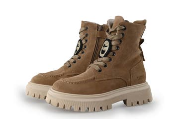 Nubikk Veterboots Meisjes in maat 30 Bruin, Verzenden, Jongen of Meisje, Nubikk, Schoenen