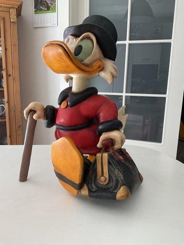 Disney - Figurine - Dagobert am Gehstock mit Geldtasche XXL