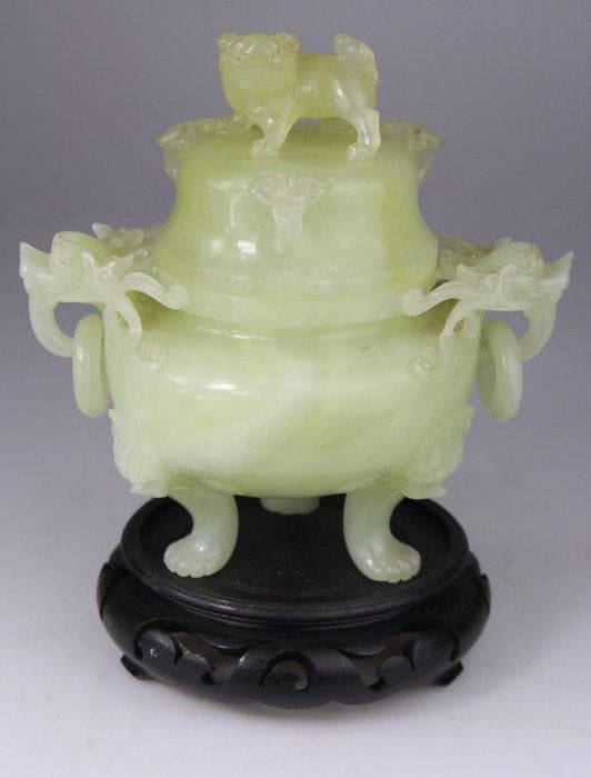 Statue Chine Sculpture Censer Brule Parfum Chinese Carving, Antiek en Kunst, Antiek | Overige Antiek