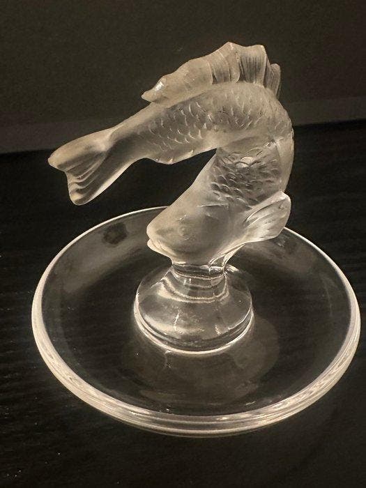 Lalique France - Sieradendoos - Kristal - Ringendrager, Antiek en Kunst, Antiek | Glaswerk en Kristal