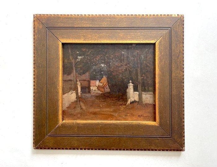 Maria dHaeyer (1894-1968) - Landelijk Erf, Antiek en Kunst, Kunst | Schilderijen | Klassiek