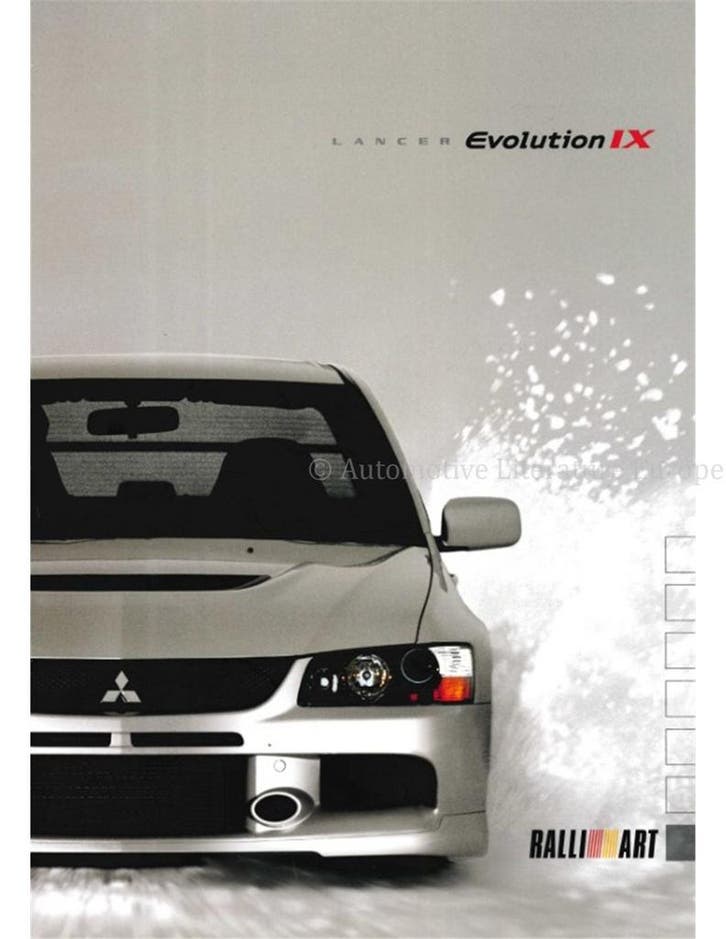2005 MITSUBISHI LANCER EVOLUTION IX BROCHURE ENGELS, Livres, Autos | Brochures & Magazines, Enlèvement ou Envoi
